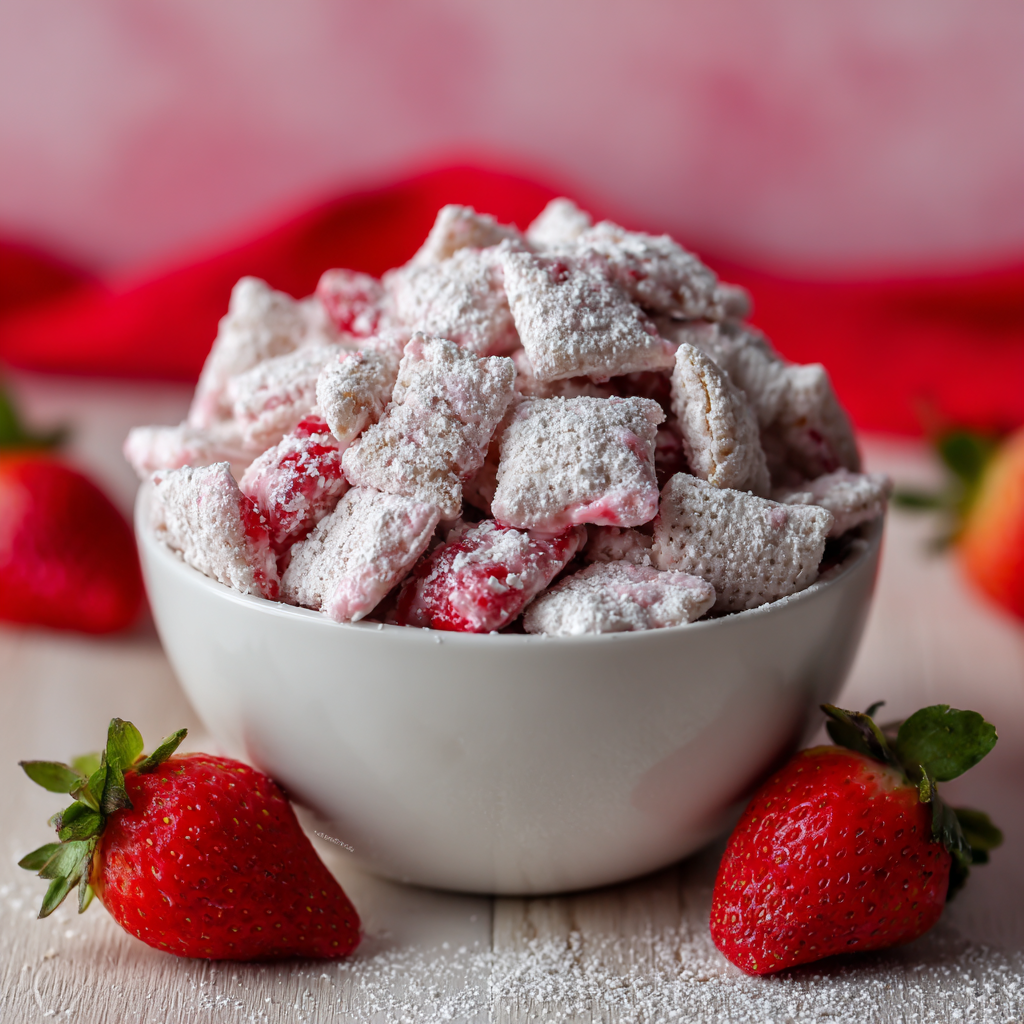 Easy Strawberry Shortcake Muddy Buddies – Party-Ready Treat! image 2