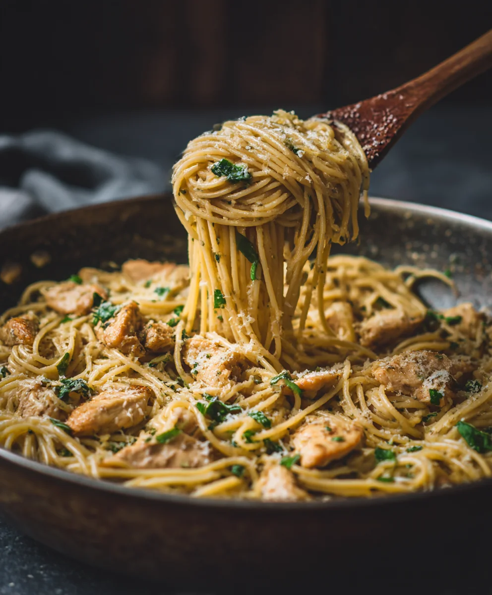 Healthy Garlic Parmesan Chicken Pasta-Easy & Delicious